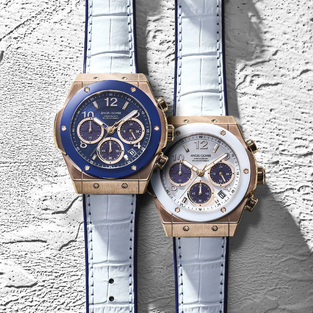 EVS45PWH-WH Exventure Solar Ceramic Watch 1 Year Warranty White Eco-Friendly Solar Powered Elegant Design - Image 2