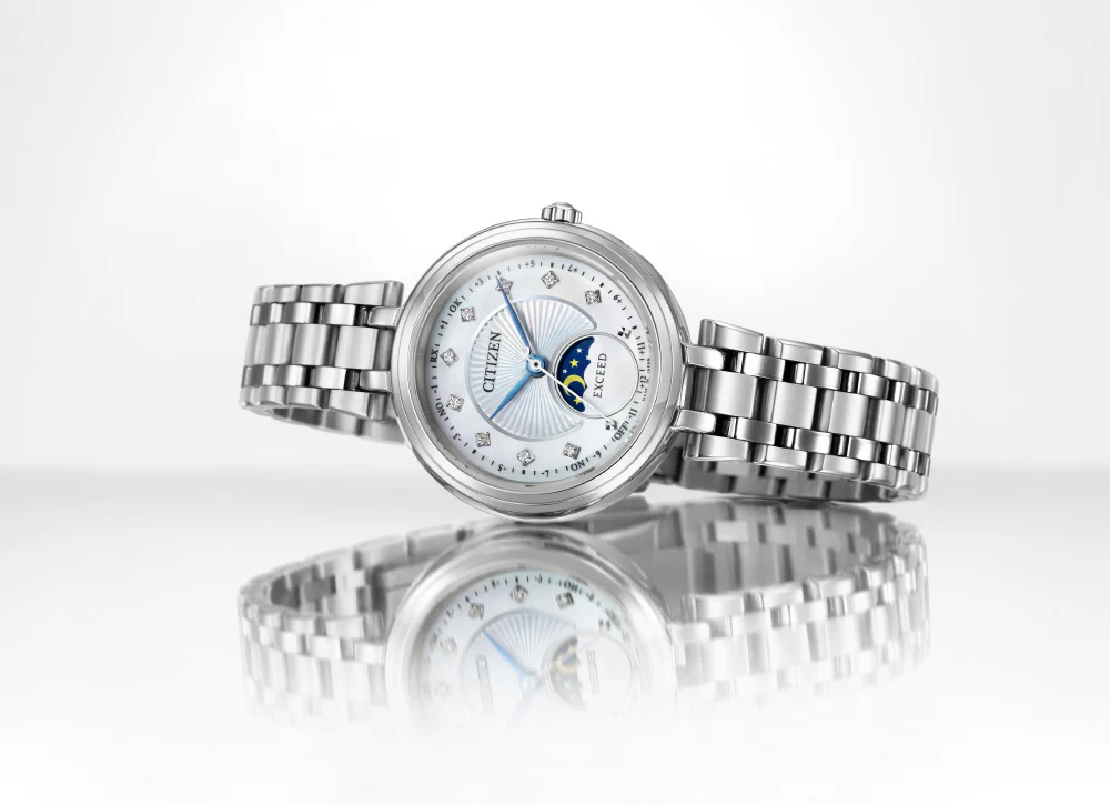 Citizen Exceed Ladies Watch, Titania Happy Flight, Solar Powered Eco-Drive Radio-Controlled Watch EE1020-77D - Image 6