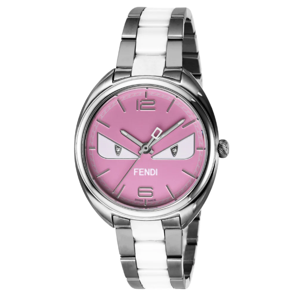 FENDI F216037204D1 MOMENTOBUGS Unique Design Swiss Movement Water Resistant Stylish Accessories