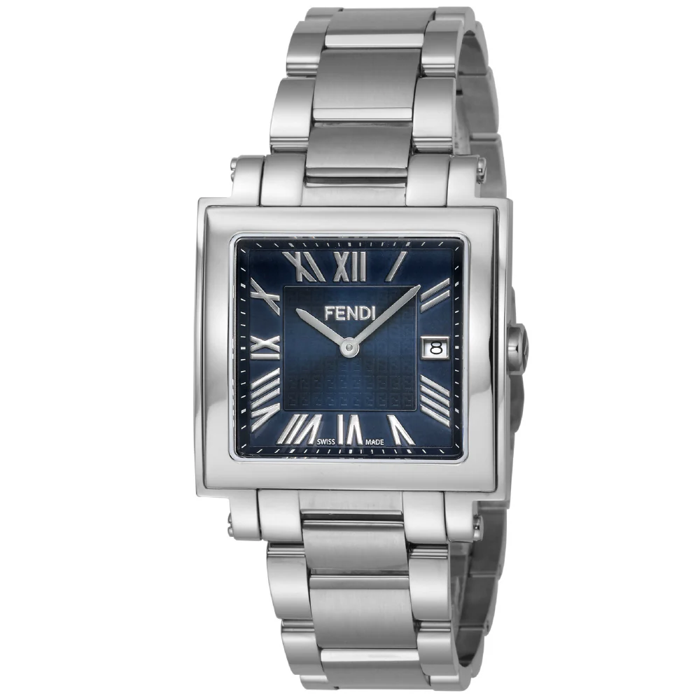 FENDI F606013000 Elegant Blue Dial Stainless Steel Case Automatic Movement Luxury Watch
