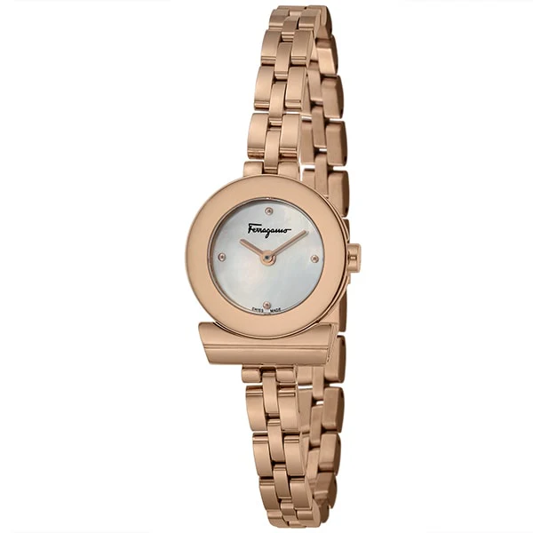 FERRAGAMO FBF080017 Women's Metal Band Watch with 2 Year Warranty Elegant Design and Precision Craftsmanship
