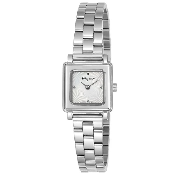 FERRAGAMO SFBY00319 Women's Elegant Metal Band Watch with 2 Year Warranty, Stylish Design and Durable Quality for Everyday Wear