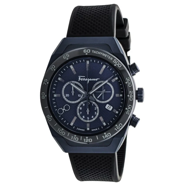 FERRAGAMO SFHR00220 Luxurious SLX CHRONO Watch with 2 Year Warranty, Precision Quartz Movement, Water Resistant Design and Elegant Style