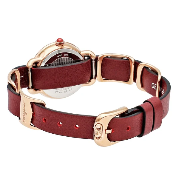 FERRAGAMO SFHT01422 Elegant Women's Watch with Leather Strap, 2 Year Warranty, Stylish Design for Every Occasion - Image 5