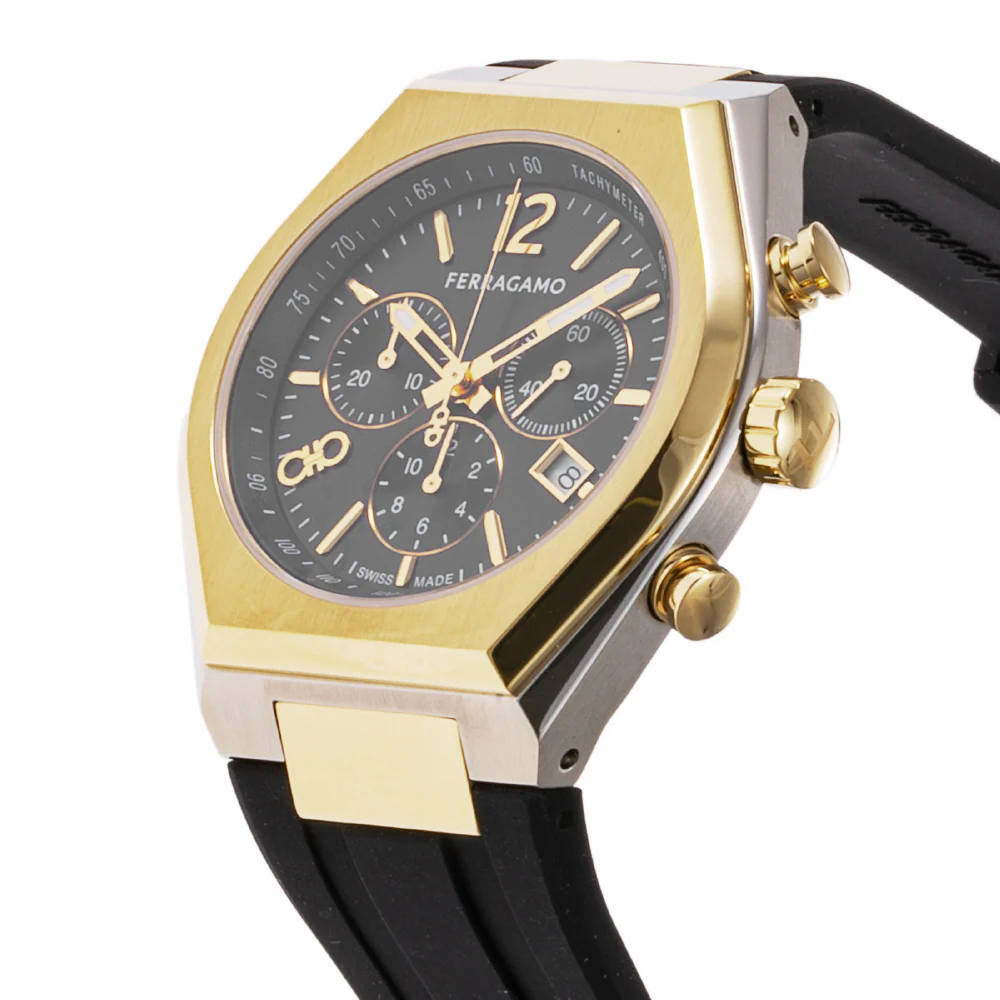 FERRAGAMO SFUV00322 Tonneau Gent 2-Year Warranty Yellow Gold Elegant Design Swiss Movement - Image 2