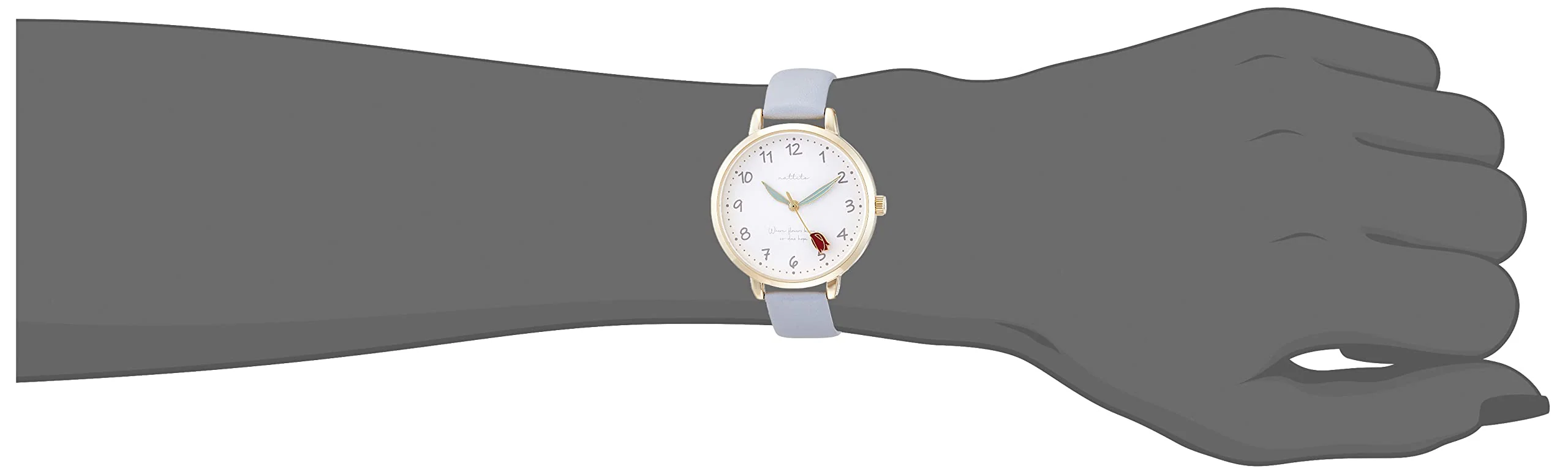 FIELDWORK GY039-1 Floral Leather Women's Watch - Image 2