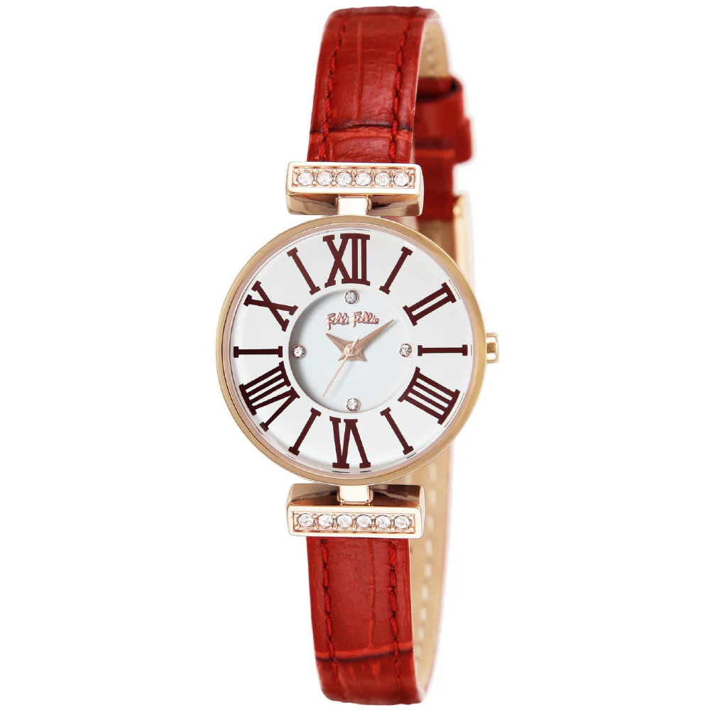 FOLLI FOLLIE WF13B014SSWRE Elegant Design Stylish Stainless Steel Water Resistant Fashionable Timepiece