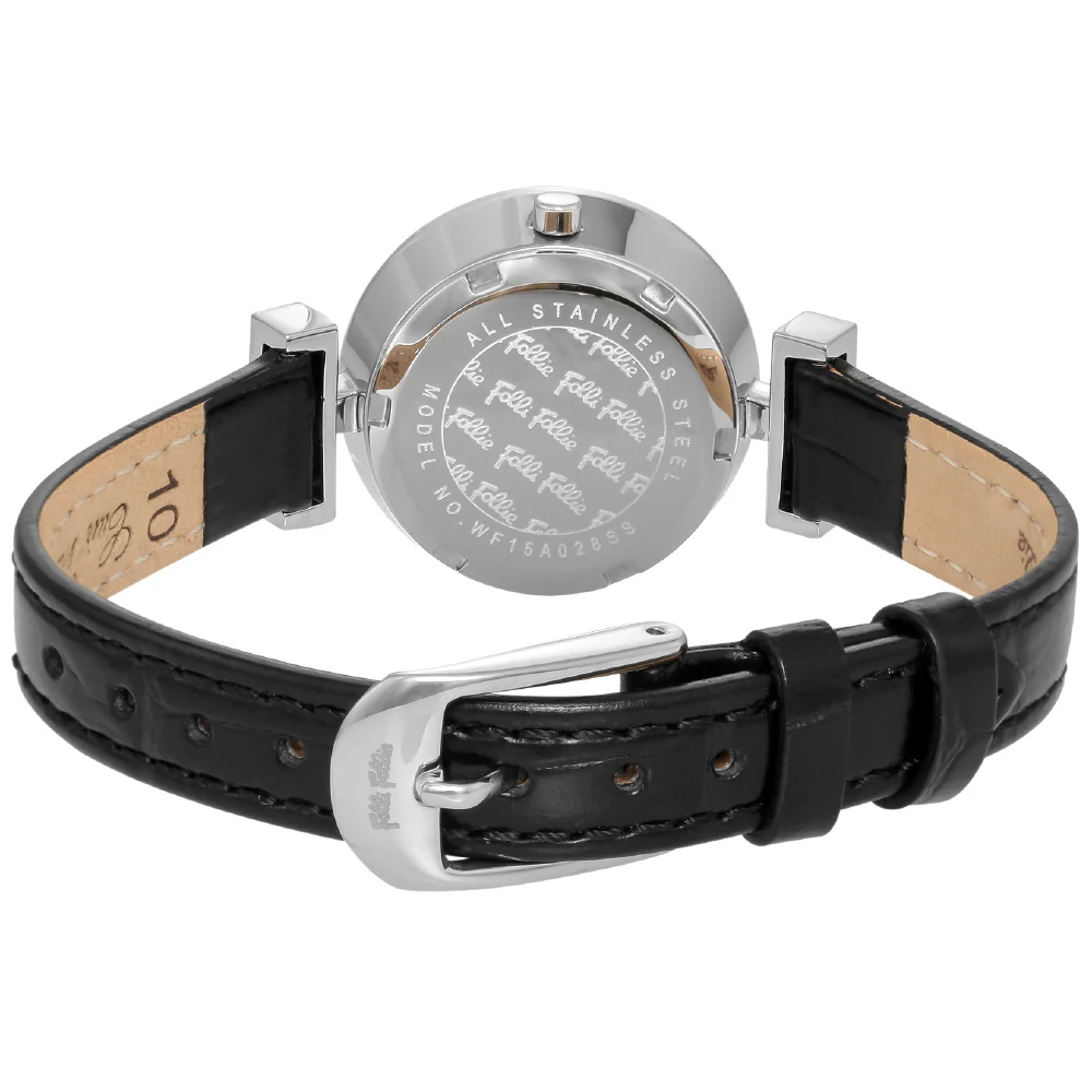 FOLLI FOLLIE WF15A028SSWBK Mini Dynasty Elegant Wristwatch with Sparkling Crystals, Stylish Black Dial, and Durable Stainless Steel for Timeless Fashion - Image 3