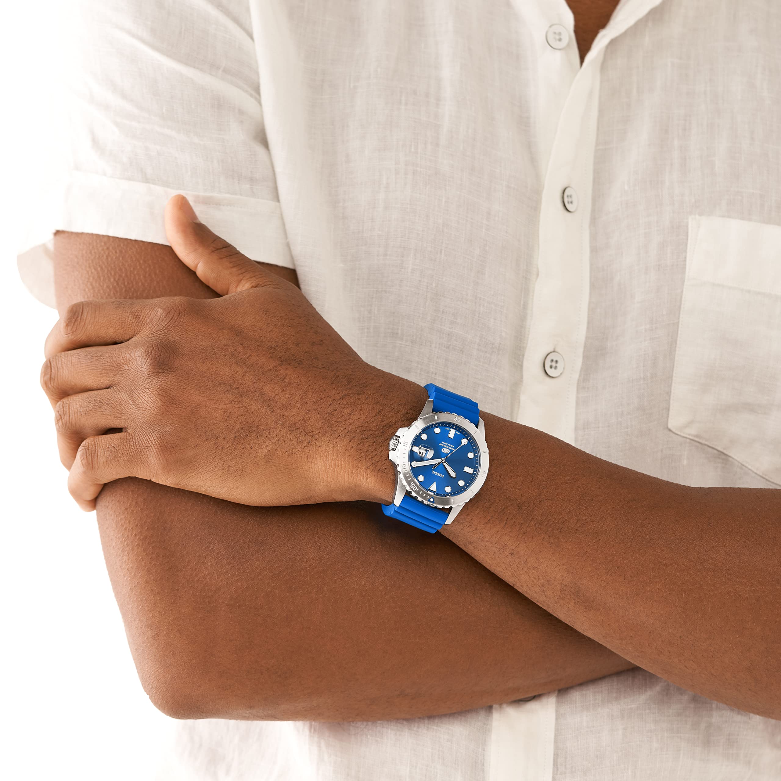 FOSSIL BLUE DIVE FS5998 Men's Quartz Watch - Image 4