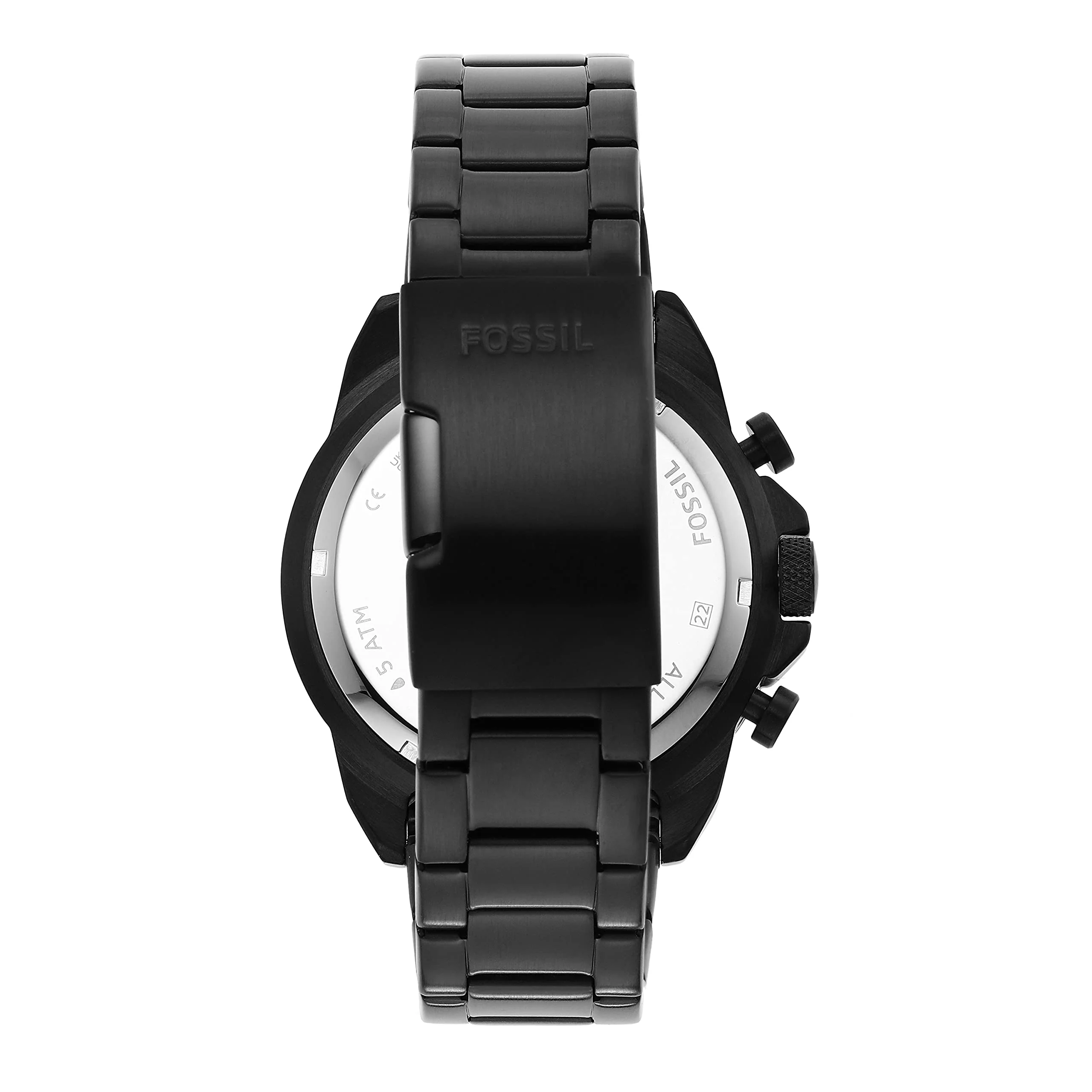 FOSSIL Bronson FS5851 Chronograph Black Stainless Steel Watch - Image 3