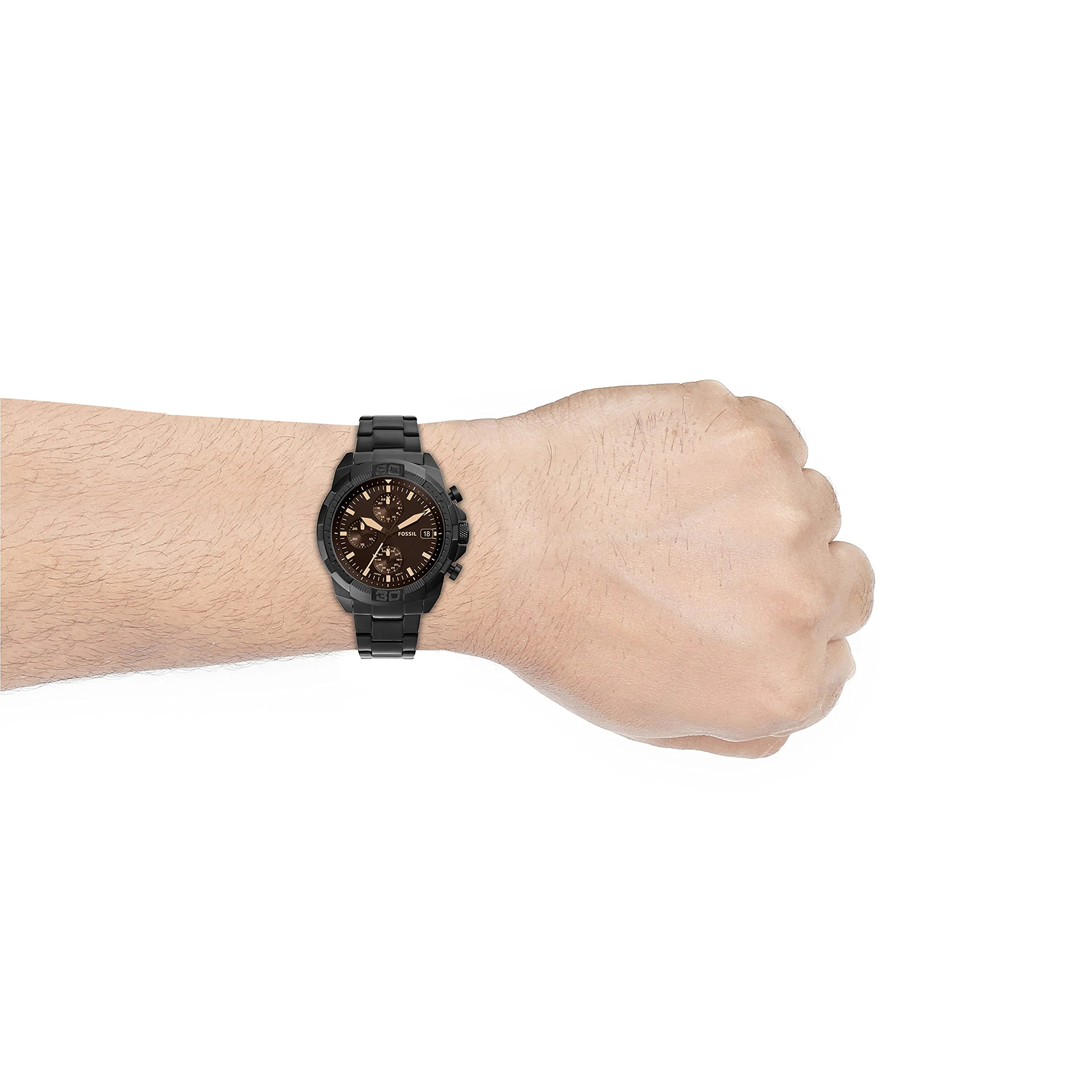 FOSSIL Bronson FS5851 Chronograph Black Stainless Steel Watch - Image 4