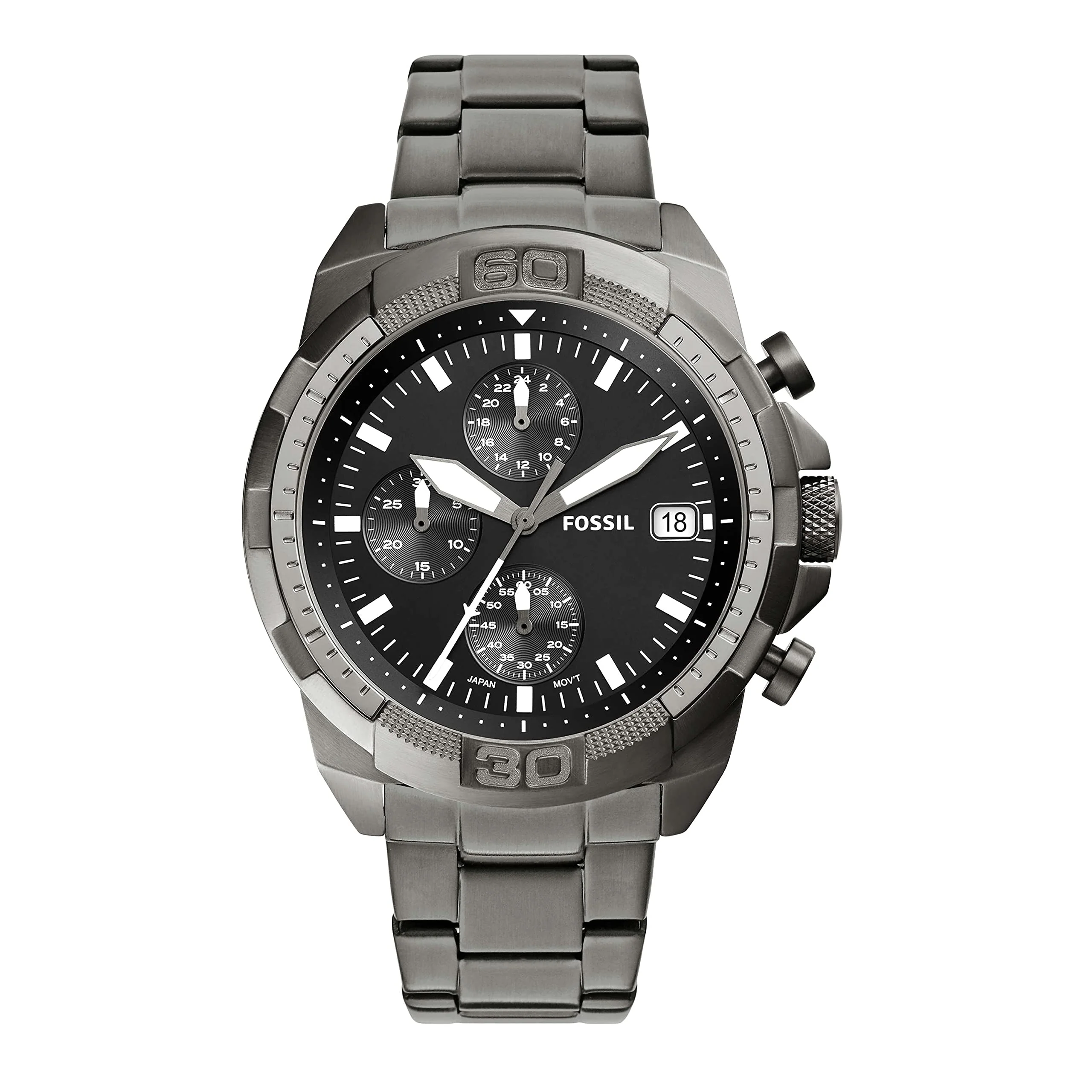 FOSSIL Bronson FS5852 Chronograph Smoke Stainless Steel Watch