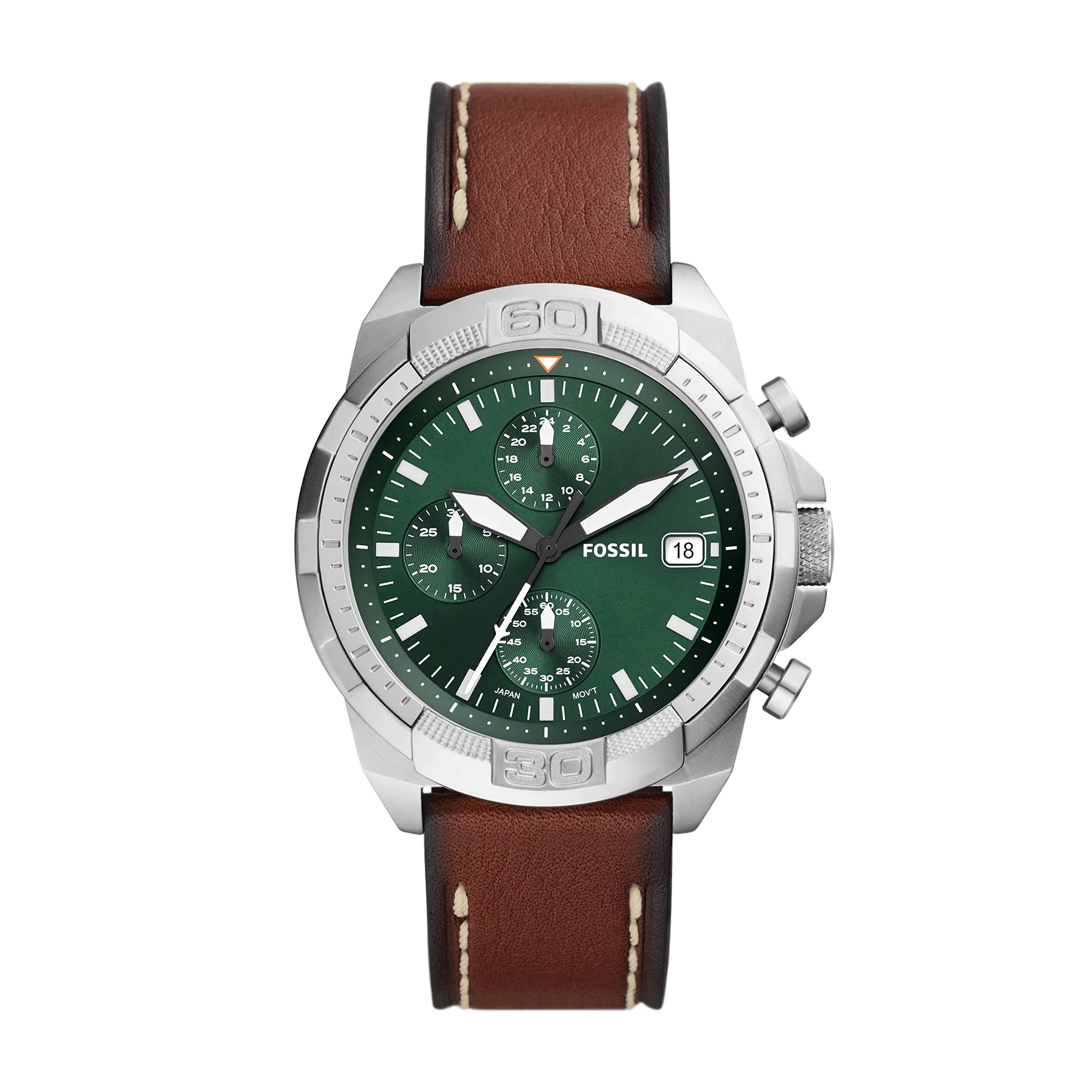 FOSSIL BRONSON FS5898 Chronograph Brown Leather Watch