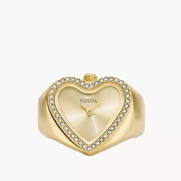 FOSSIL ES5407 Gold Expansion Ring Watch with Elegant Design, Durable Construction, and Comfortable Fit for Everyday Wear