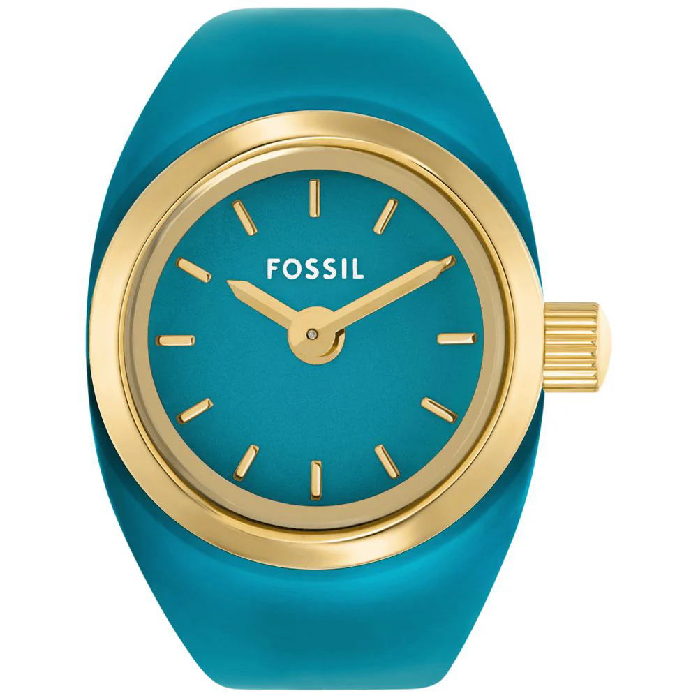 FOSSIL ES5415 Stylish Ring Watch - Elegant Design - Durable Stainless Steel - Water Resistant - Quartz Movement