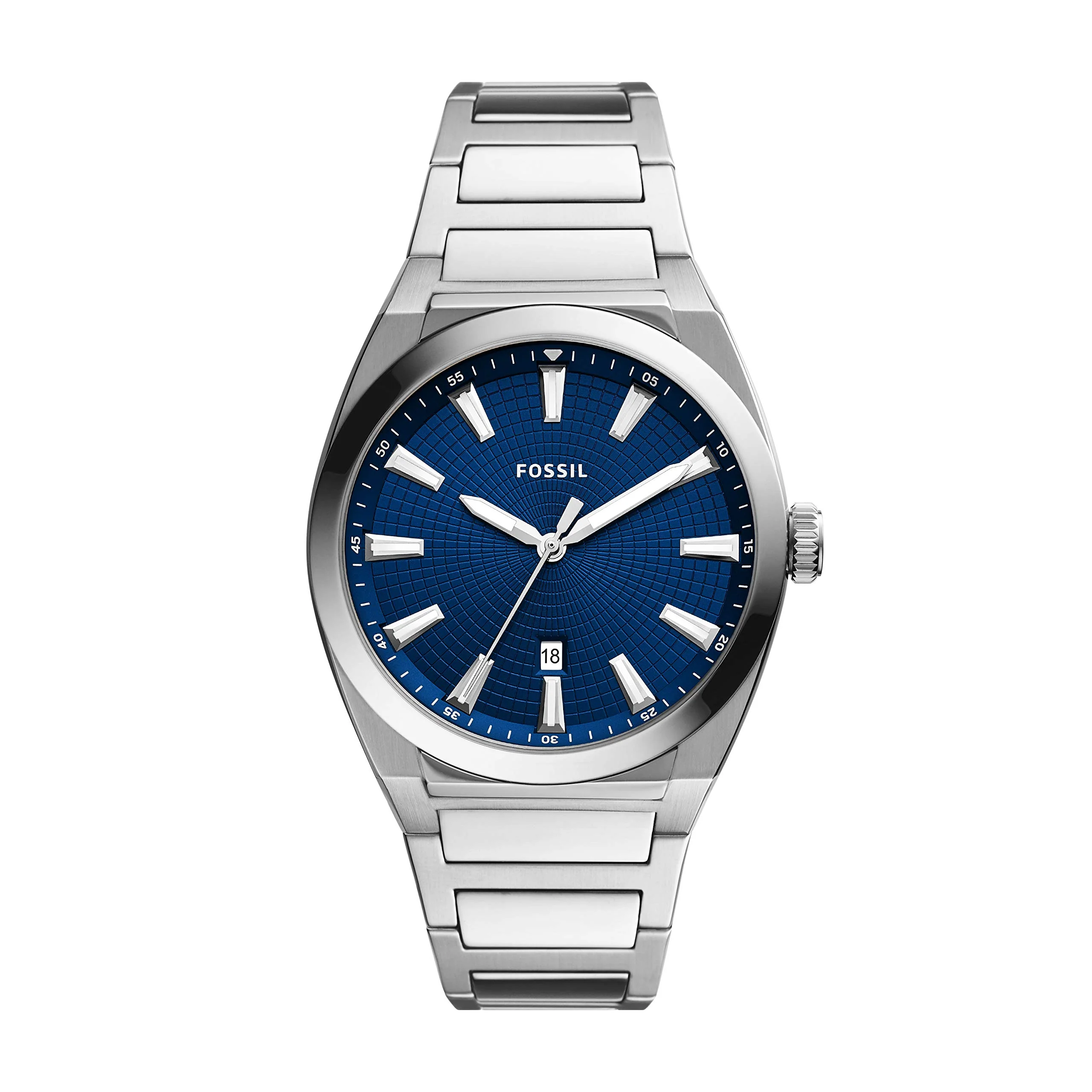 FOSSIL Everett FS5822 3-Hand Quartz Silver Watch