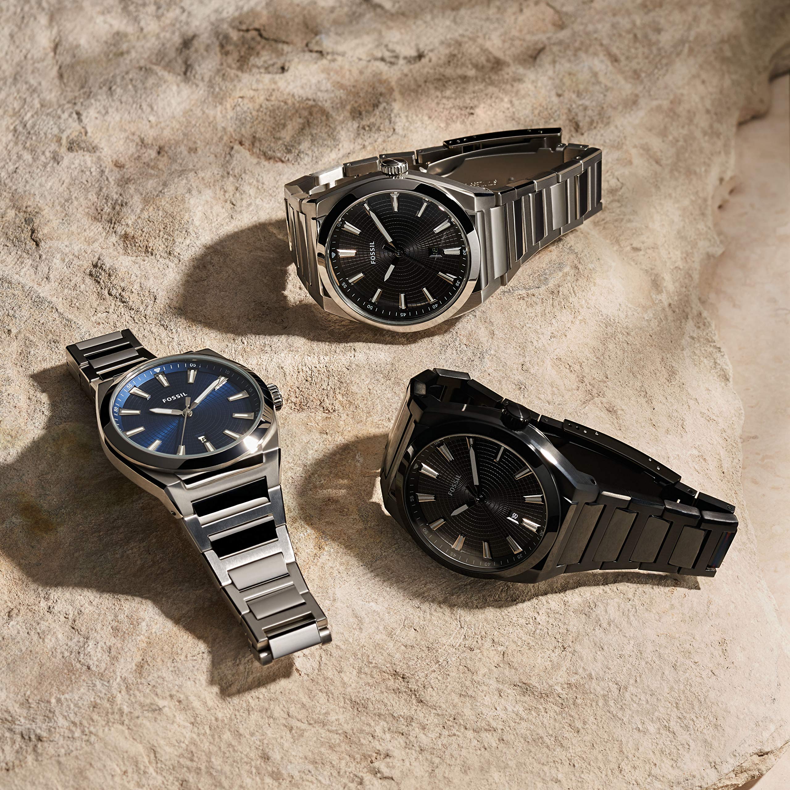 FOSSIL Everett FS5822 3-Hand Quartz Silver Watch - Image 2