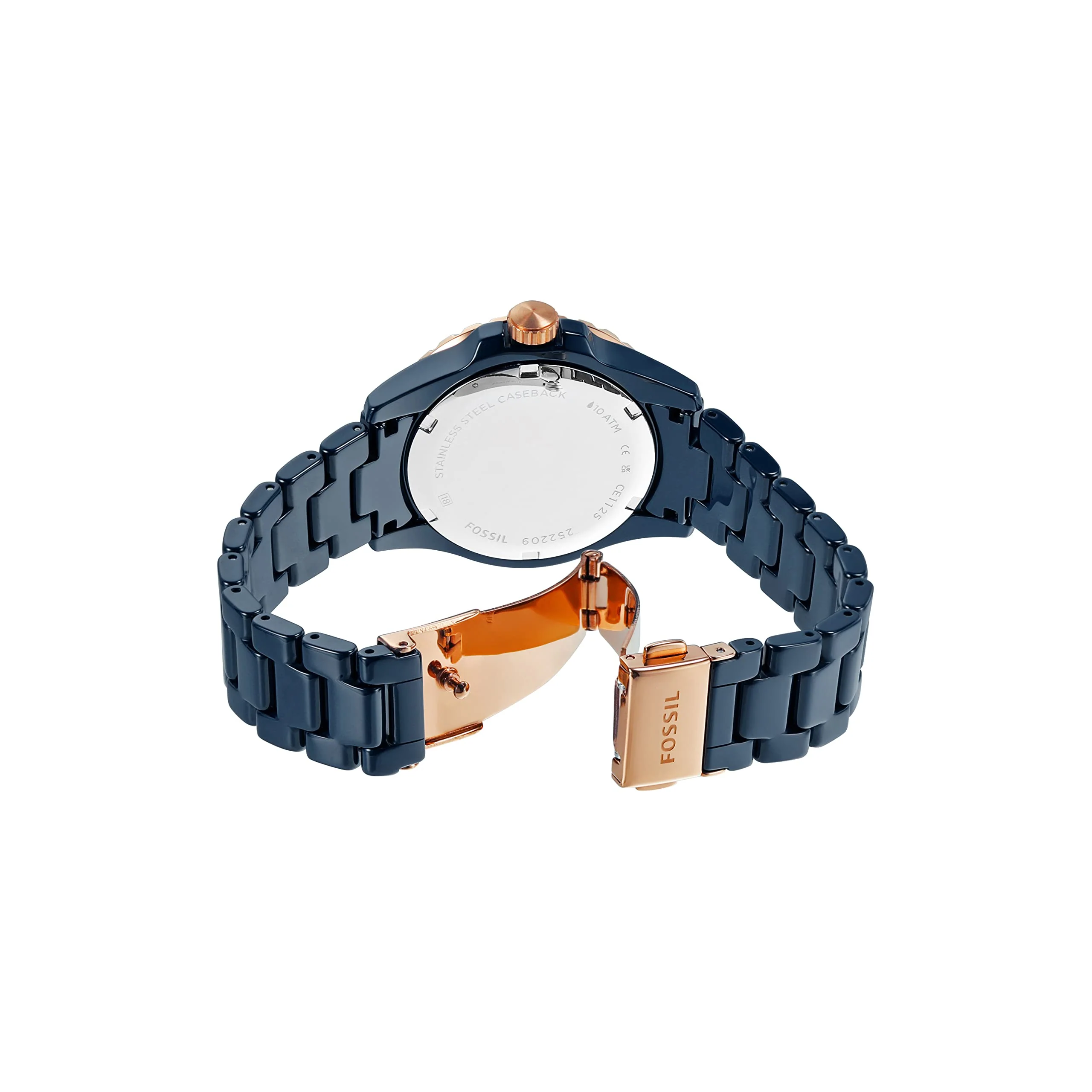 FOSSIL FB-01 CE1125 Blue Ceramic Women's Watch - Image 3