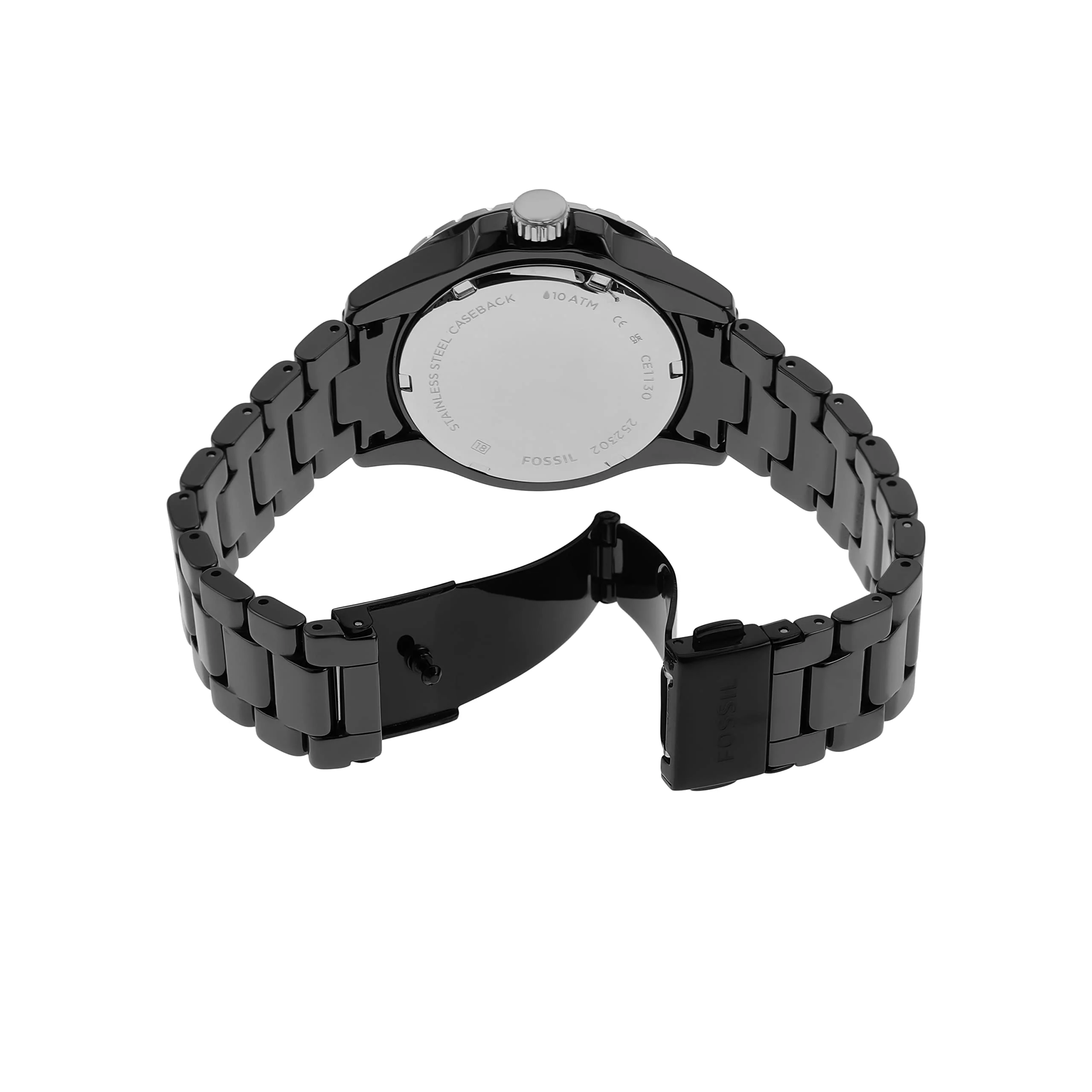 FOSSIL FB-01 CE1130 Black Ceramic Women's Watch - Image 3