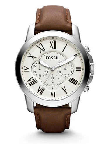 FOSSIL FS4735 Men's Watch with Stainless Steel Band, Water Resistant, Elegant Design and Reliable Quartz Movement