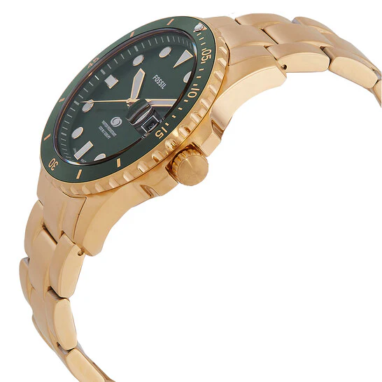 FOSSIL FS6030 Stylish Men's Watch with Stainless Steel Band, Water Resistant, Date Function, and Classic Analog Display