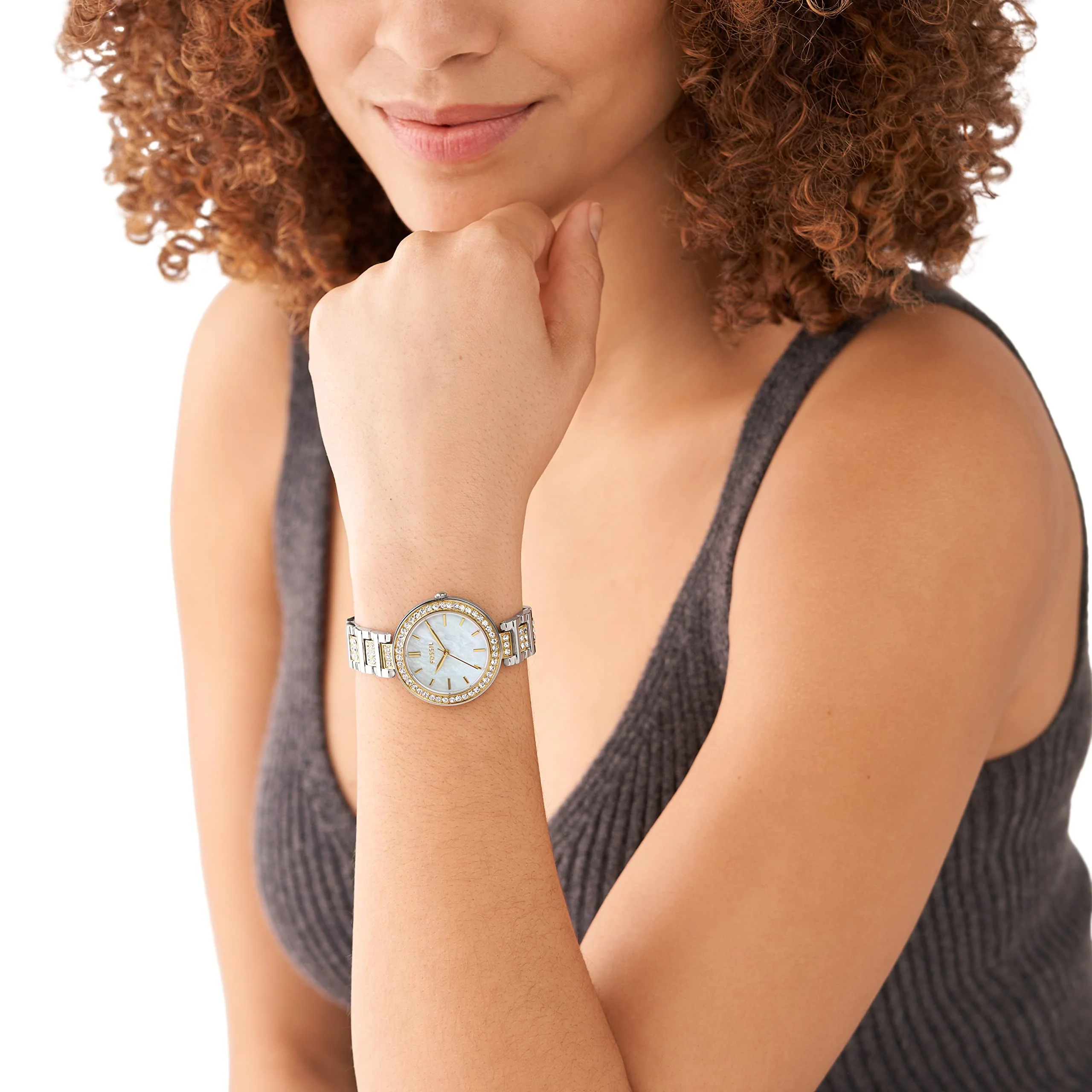 FOSSIL KARLI BQ3884 Two-Tone Stainless Steel Women's Watch - Image 4