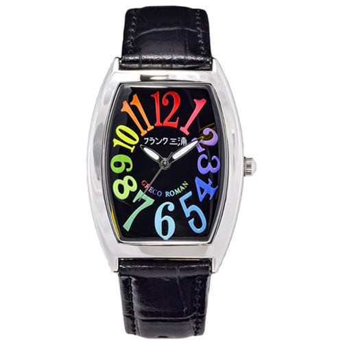 Frank Miura FMT00K-CRBK Rainbow Black Limited Edition Stylish Design Water Resistant Unique Timepiece