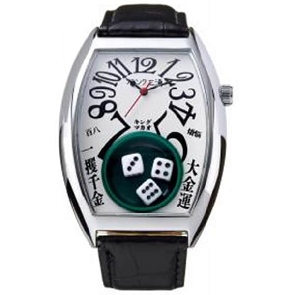 Frank Miura FMT102-SVWH Stylish Casino Design Water Resistant Automatic Movement Unique Gambling Theme
