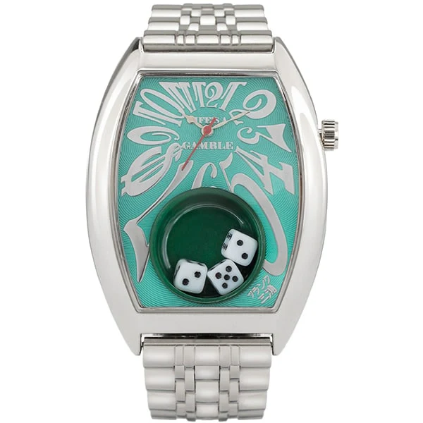 Frank Miura FMT104-SVSVTB Stylish Macau Design Unique Gambling Theme Water Resistant Quartz Movement - Image 3