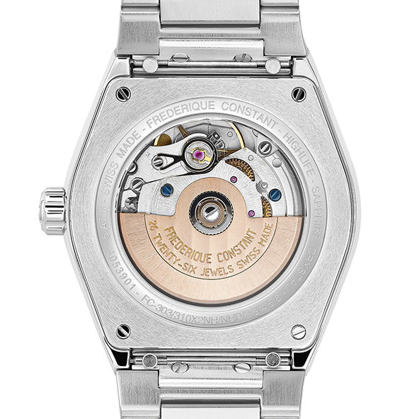 Frederique Constant FC-303OD2NH6B Elegant Automatic Movement Sapphire Crystal Leather Strap Classic Design - Image 2