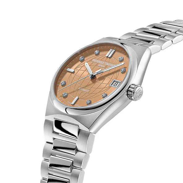 Frederique Constant FC-303OD2NH6B Elegant Automatic Movement Sapphire Crystal Leather Strap Classic Design - Image 3