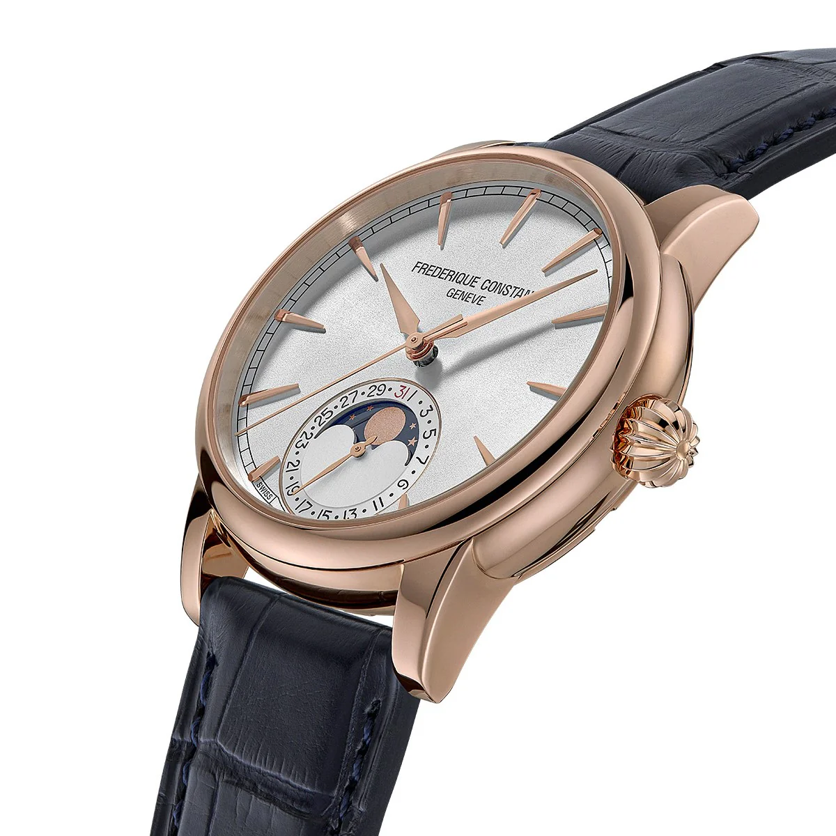 Frederique Constant FC-716S3H9 Swiss Automatic Movement Elegant Design Sapphire Crystal Leather Strap - Image 2