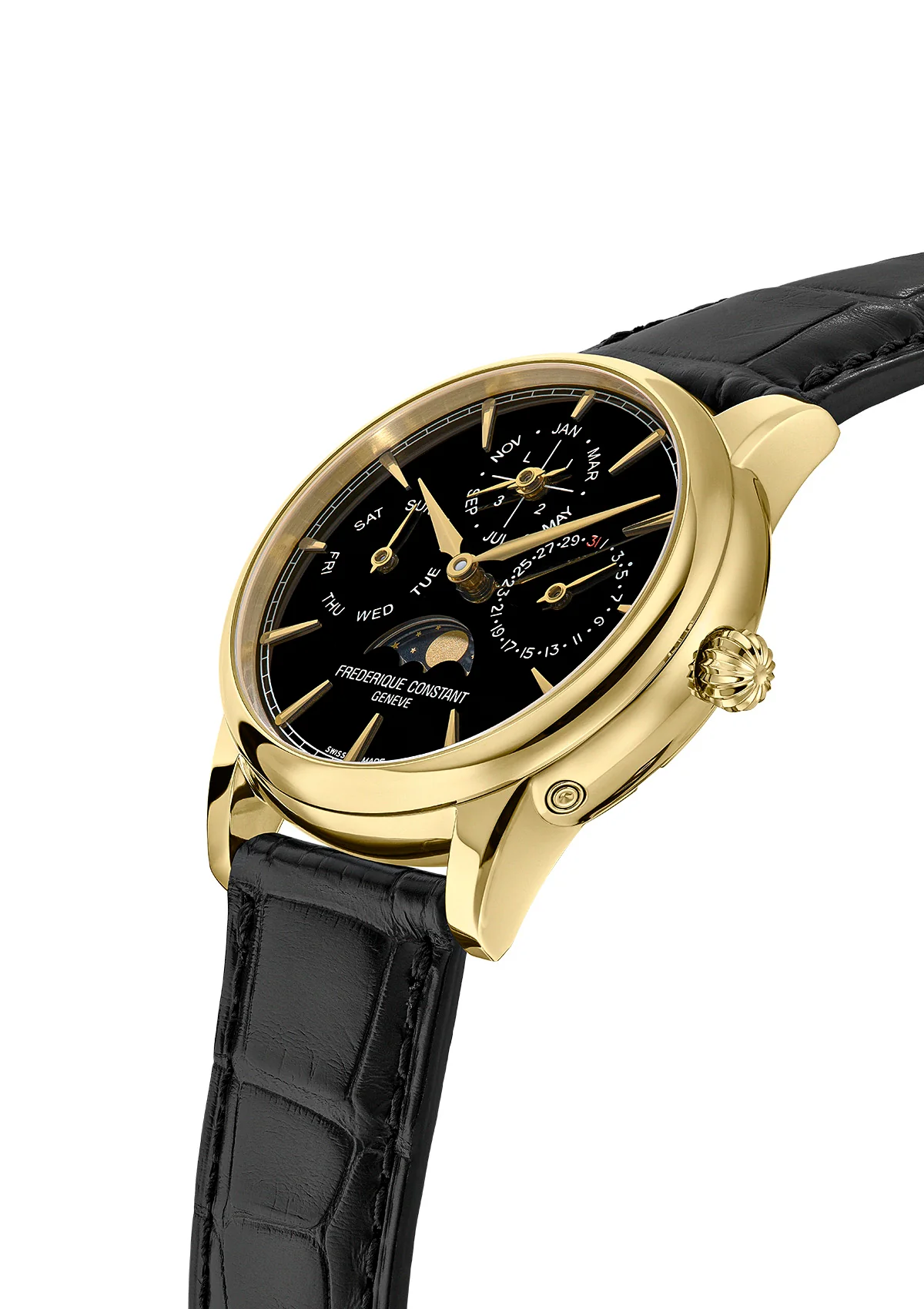 Frederique Constant FC-776ONB3H7 Elegant Swiss Automatic Watch with Date Function and Sapphire Crystal - Image 2
