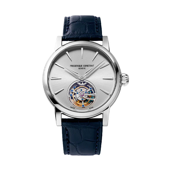 Frederique Constant FC-980AV3H8 Luxury Swiss Automatic Watch with Sapphire Crystal Chronograph and Leather Strap - Image 5