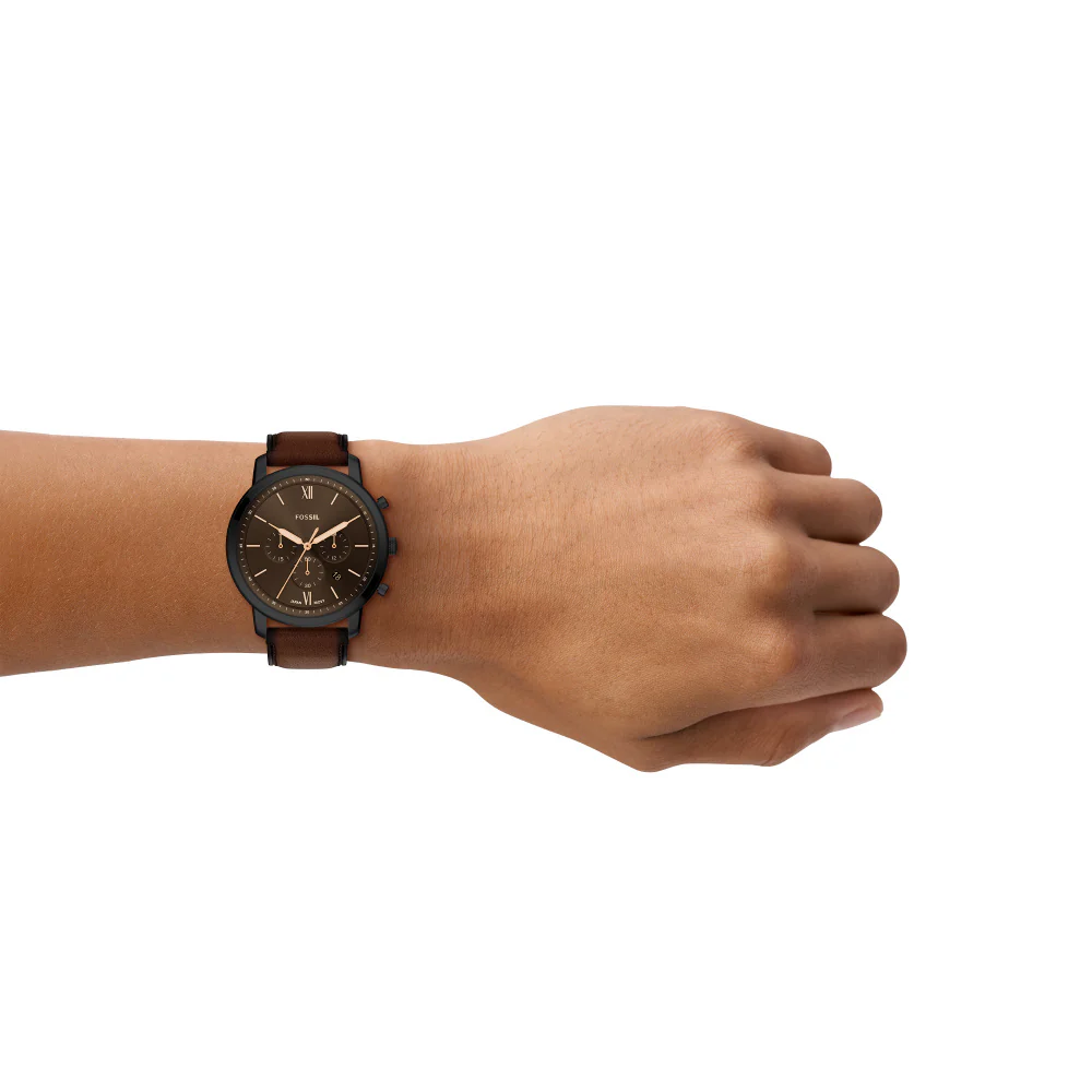FS6163 FOSSIL Neutra Stylish Design Water Resistant Stainless Steel Quartz Movement Leather Strap - Image 3