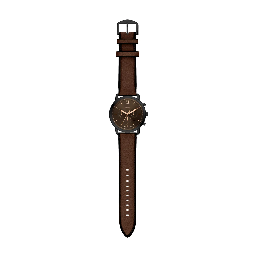 FS6163 FOSSIL Neutra Stylish Design Water Resistant Stainless Steel Quartz Movement Leather Strap - Image 4