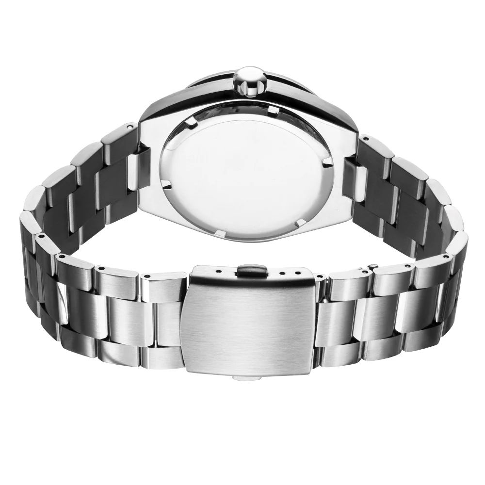 Fullbo Design NF07W-SSBK Stylish Double Push Buckle Durable Stainless Steel Elegant Design Water Resistant - Image 3