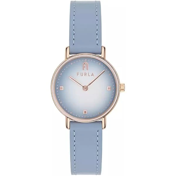 FURLA WW00006007L3 Logo Links Light Blue Handbag with 2 Year Warranty Stylish Design and Premium Quality Authenticity Guaranteed