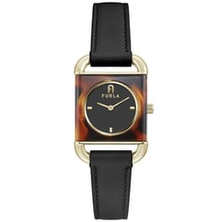 FURLA WW00017009L2 Arco Havana Leather Strap Elegant Design Water-Resistant Ladies Watch Authentic 1-Year Warranty - Image 3