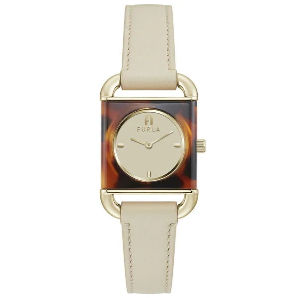 FURLA WW00017010L2 Arco Havana Women's Leather Belt with Premium Quality, Elegant Design, and 1 Year Warranty