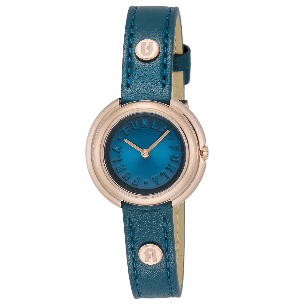 Furla WW00031007L3 Icon Shape Watch Stylish Design Water Resistant 2-Year Warranty Authentic Blue