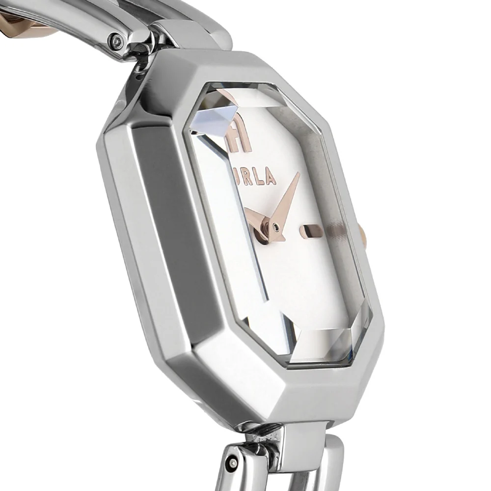 Furla WW00044006L5 Octagonal Silver Watch 2-Year Warranty Elegant Design Water Resistant Stylish Accessory - Image 2