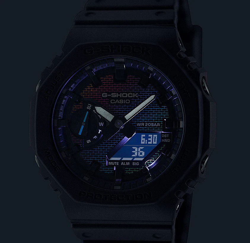 Casio Men's G-Shock Brick Pattern Design GA-2100RW-1AJF - Image 4