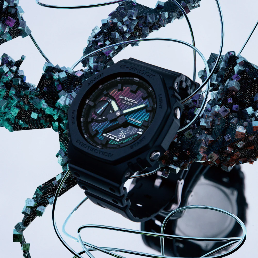 Casio Men's G-Shock Brick Pattern Design GA-2100RW-1AJF - Image 7