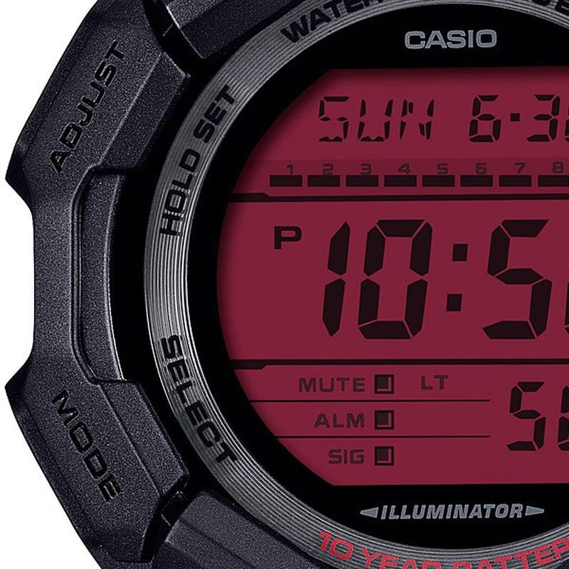 Casio Men's G-SHOCK Black and Bold Red GD-010BBR-1JF Watch - Image 3