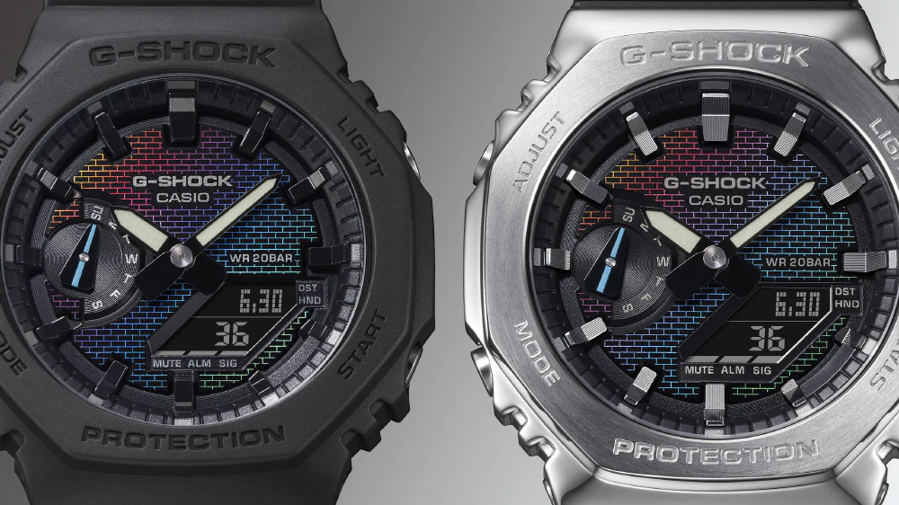 Casio G-SHOCK Men's Brick Pattern Design GM-2100RW-1AJF - Image 5