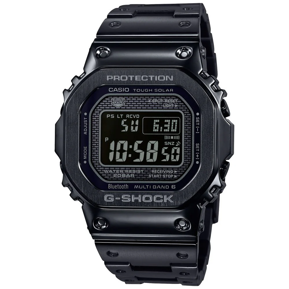 Casio Men's G-SHOCK ORIGIN Solar Radio Watch with Bluetooth, Full Metal, All Black GMW-B5000GD-1JF - Image 2