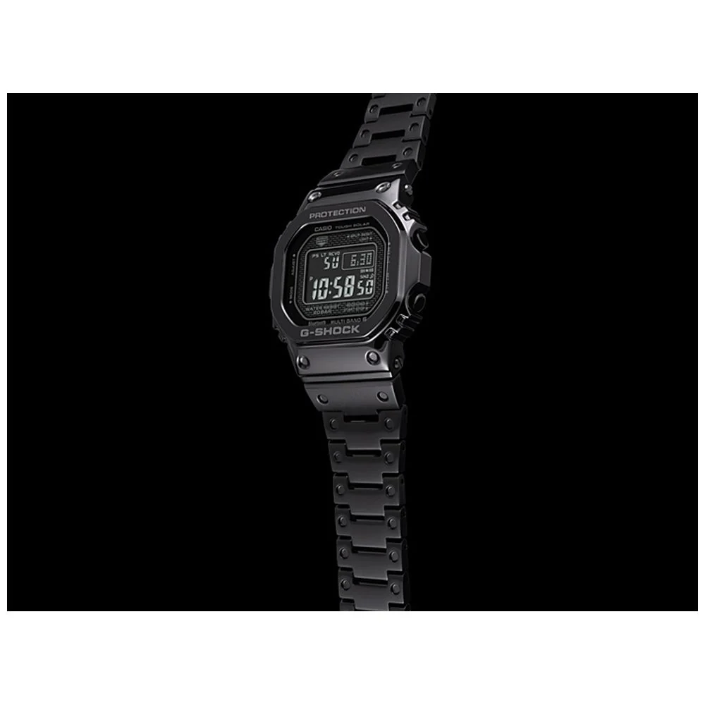 Casio Men's G-SHOCK ORIGIN Solar Radio Watch with Bluetooth, Full Metal, All Black GMW-B5000GD-1JF - Image 9