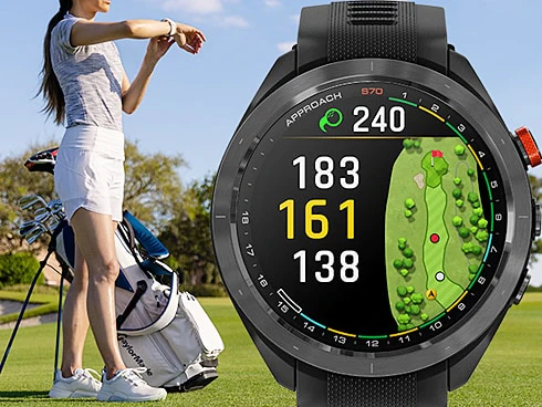 Golf CT10 Approach S70 47mm Golf GPS Watch 010-02746-23 Black Accurate Distance Tracking Smart Notifications Long - Image 3