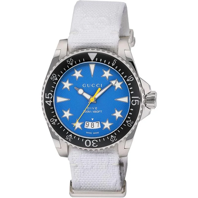 GUCCI Dive 2-Year Warranty Blue YA136340 [Parallel Import]